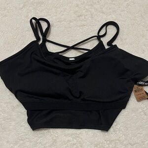 PINK Victoria's Secret Black Sports Bra